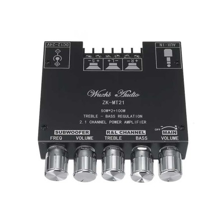 Amplificator audio 2.1 2x50W+100W Bluetooth V5.0