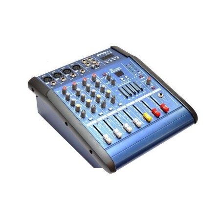 Mixer 4 canale cu amplificare USB/SD