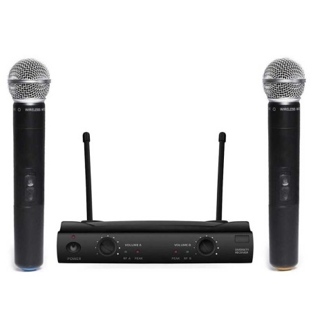 Statie 2 microfoane wireless WVNGR SM-58 II
