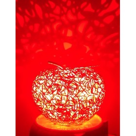 Ornament aluminiu led multicolor cu MP3