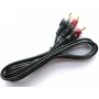 Cablu jack 3,5mm la 2RCA 5m rosu/alb