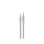Cablu jack 3,5mm la jack 3,5mm silicon alb