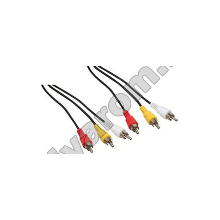 Cablu 3RCA la 3RCA 10m