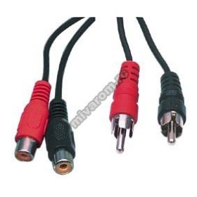 Cablu 2RCA la 2RCA mama 5m