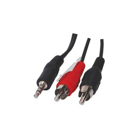 Cablu jack 3,5mm la 2RCA 10m